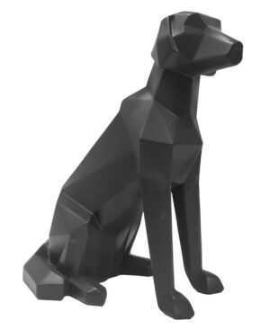 Time for home Černá dekorativní soška Origami Dog S