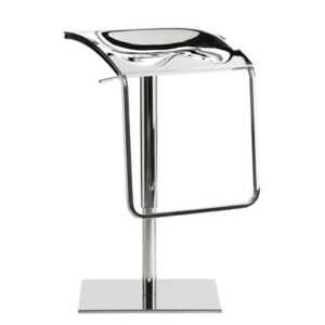 Pedrali Stříbrná kovová barová židle Arod 570 54-80 cm