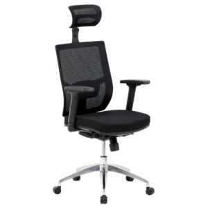 Office Spot Černá síťovaná kancelářská židle Winston