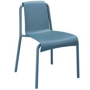 Modrá plastová zahradní židle HOUE Nami