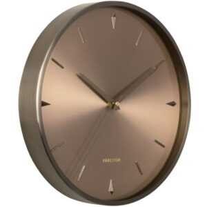 Time for home Měděné kovové nástěnné hodiny Liopé 30 cm