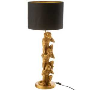 Zlatá stolní lampa J-line Hakiro 89 cm