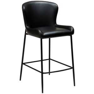 ​​​​​Dan-Form Černá koženková barová židle DAN-FORM Glamorous 67 cm