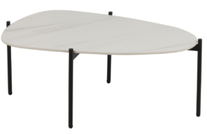 Bílý porcelánový konferenční stolek J-line Malak 94 x 59