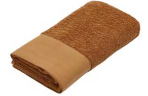 Hnědý bavlněný ručník Kave Home Takeshi 50 x 90 cm
