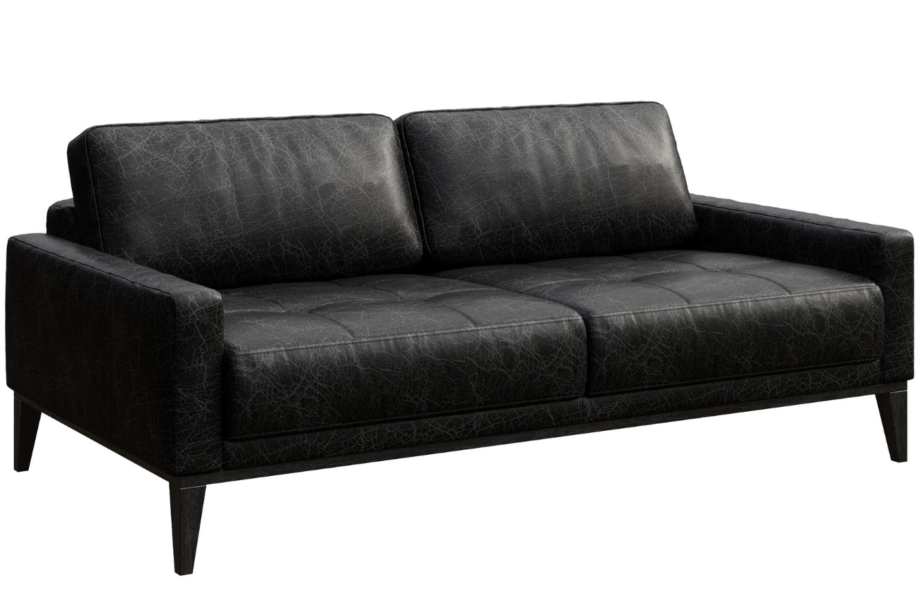Mesonica Kožená pohovka Musso Tufted 173 cm