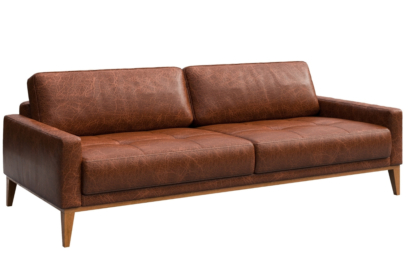 Mesonica Kožená pohovka Musso Tufted 211 cm