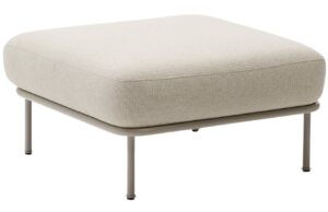 Kave Home Béžová podnožka Aurum 85 x 85 cm