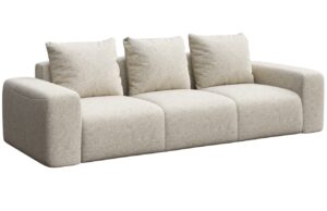 Rodier Světle béžová čalouněná trojmístná pohovka Monce 287 cm