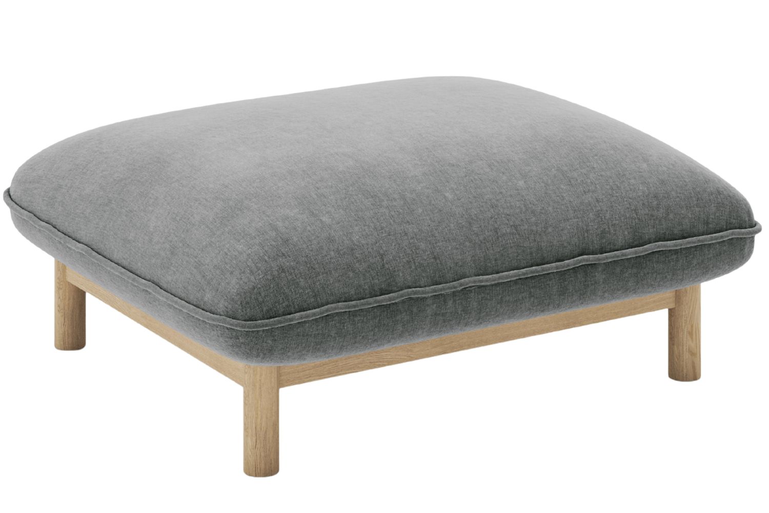 Micadoni Tmavě šedá podnožka Ada 80 x 65 cm