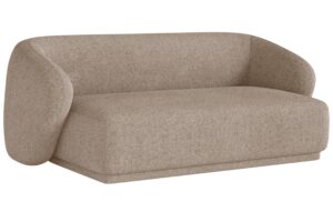 Maison Heritage Hnědá čalouněná dvoumístná pohovka Jane 180 cm