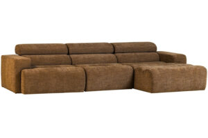 WOOOD Hnědá rohová pohovka Novi 300 cm