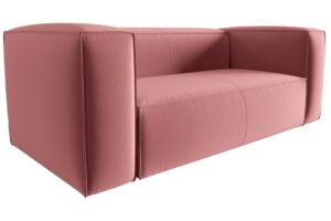 Cosmopolitan Design Růžová sametová dvoumístná pohovka Mackay 150 cm