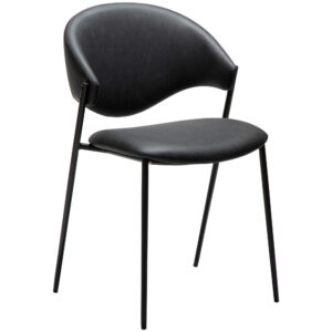 ​​​​​Dan-Form Černá koženková jídelní židle DAN-FORM Zone