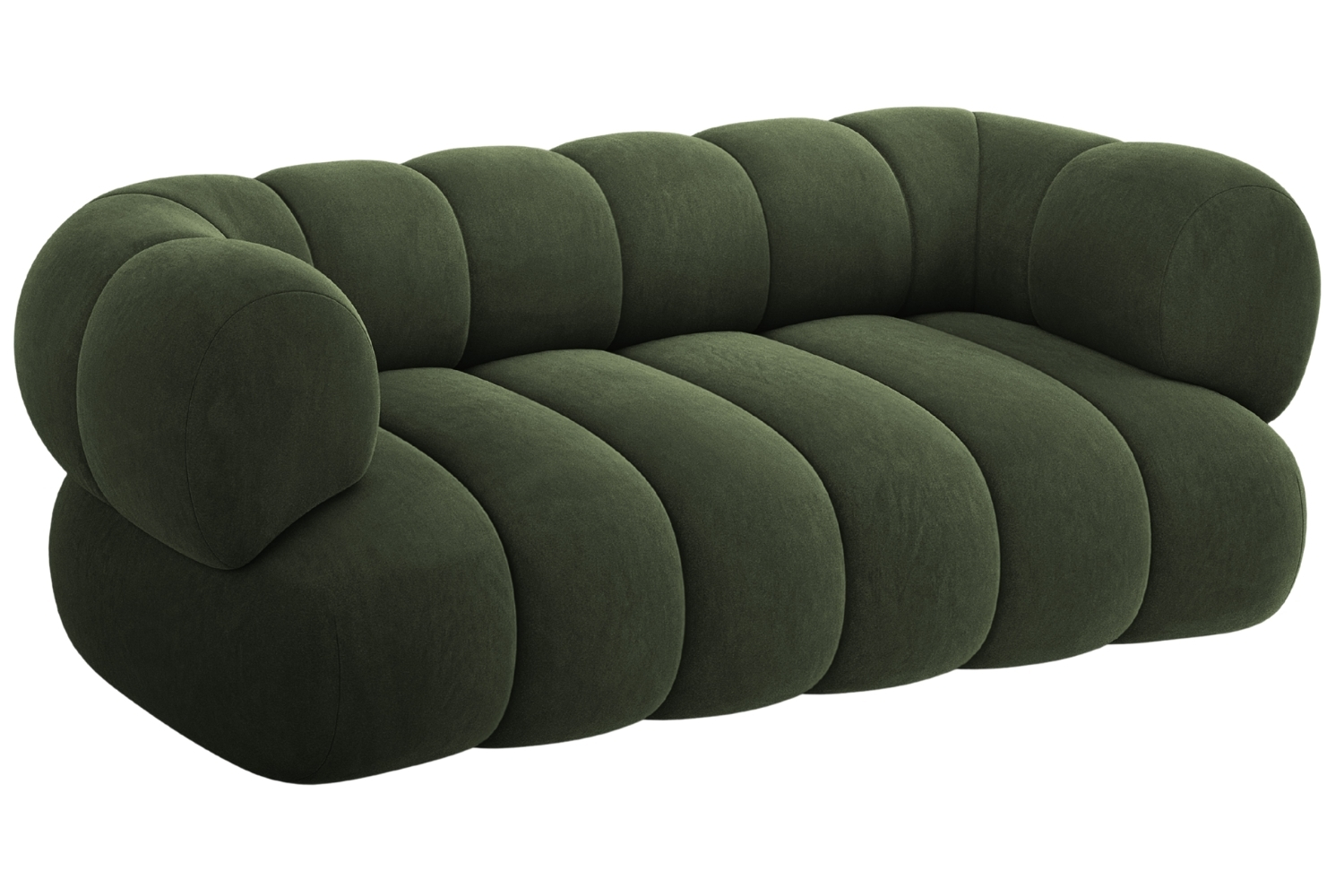 Cosmopolitan Design Zelená sametová dvoumístná pohovka Koge 180 cm