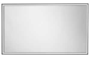 Černé závěsné zrcadlo s LED osvětlením Nova Luce Ambor 120 x 70 cm