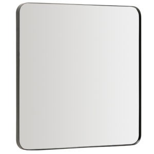 Kave Home Černé kovové závěsné zrcadlo Marco 60 x 60 cm