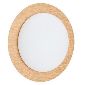 Kave Home Nástěnné světlo Novae 40 cm s dřevěným efektem