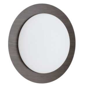 Kave Home Tmavé nástěnné světlo Novae 40 cm s dřevěným efektem