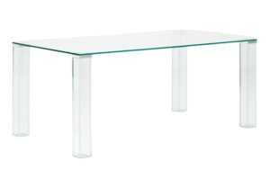 Kave Home Skleněný jídelní stůl Adularia 160 x 90 cm