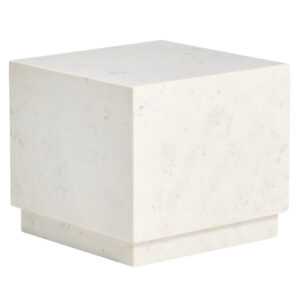 Kave Home Bílý mramorový odkládací stolek Sorein 40 x 40 cm