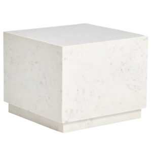 Kave Home Bílý mramorový odkládací stolek Sorein 50 x 50 cm