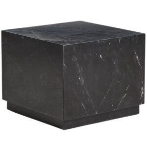 Kave Home Černý mramorový odkládací stolek Sorein 50 x 50 cm