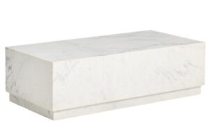 Kave Home Bílý mramorový konferenční stolek Sorein 100 x 50 cm