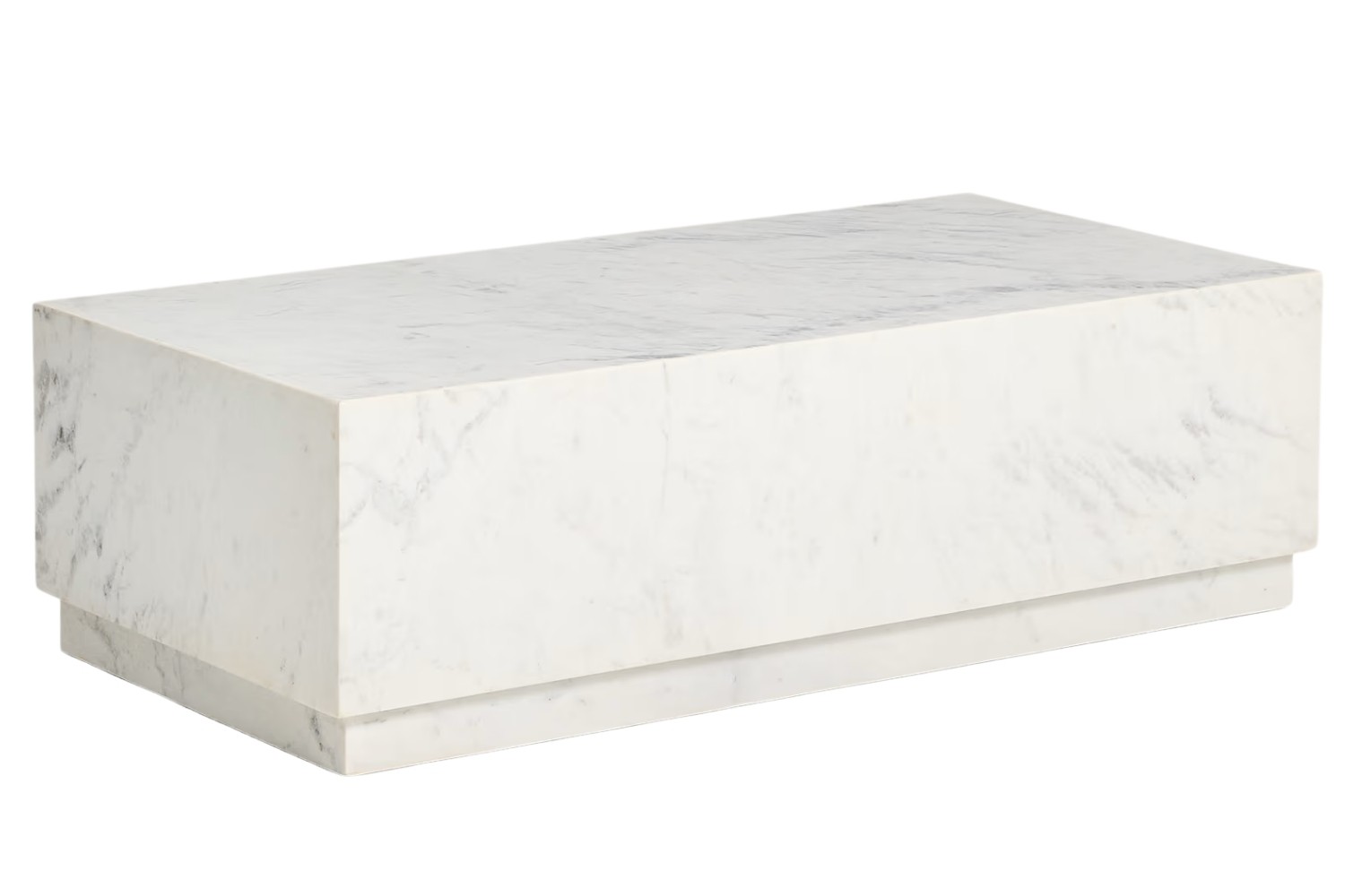 Kave Home Bílý mramorový konferenční stolek Sorein 100 x 50 cm