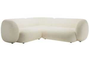 Micadoni Světle béžová rohová pohovka Kate 252 cm