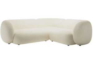 Micadoni Světle béžová rohová pohovka Kate 252 cm