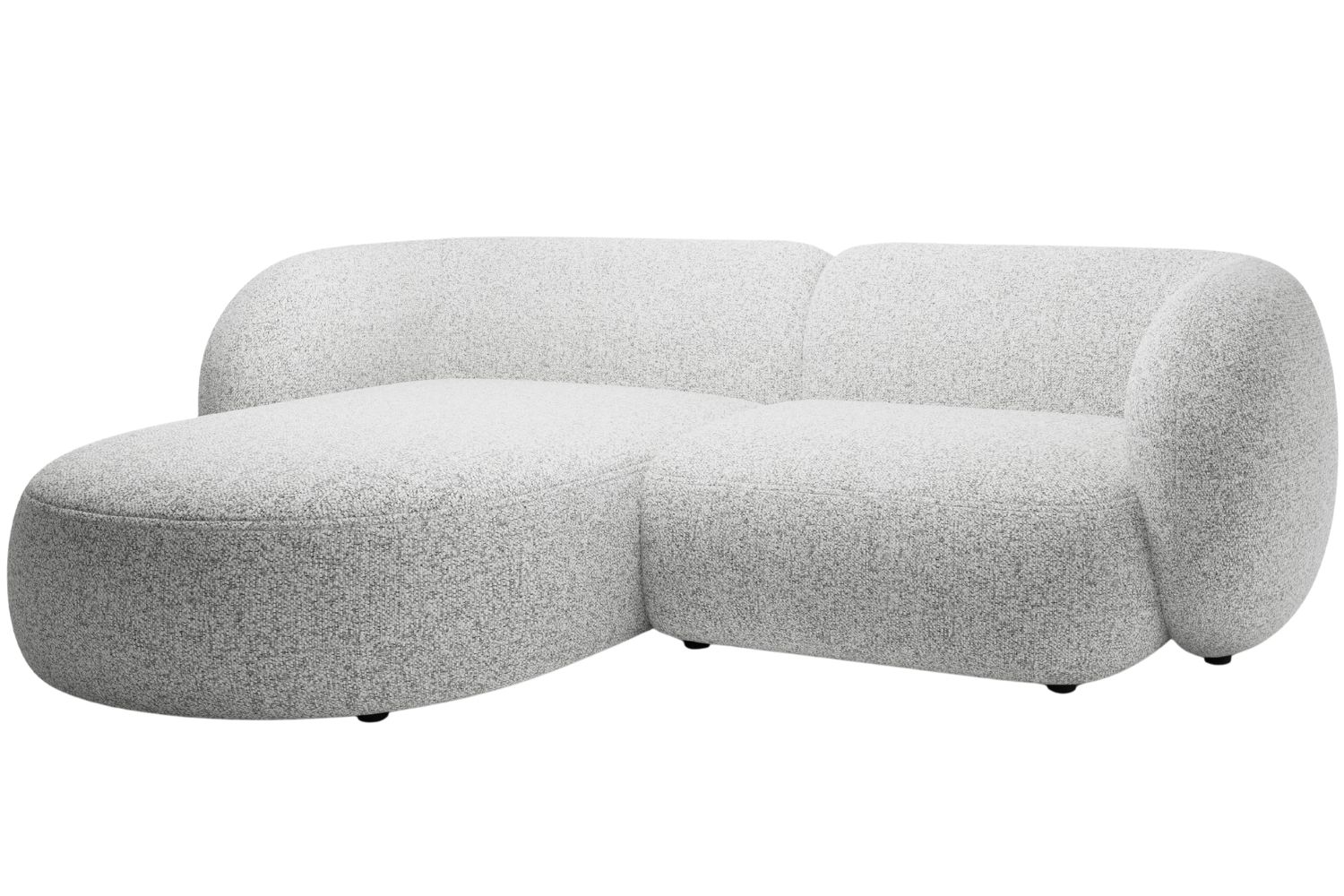 Micadoni Světle šedá rohová pohovka Kate 255 cm