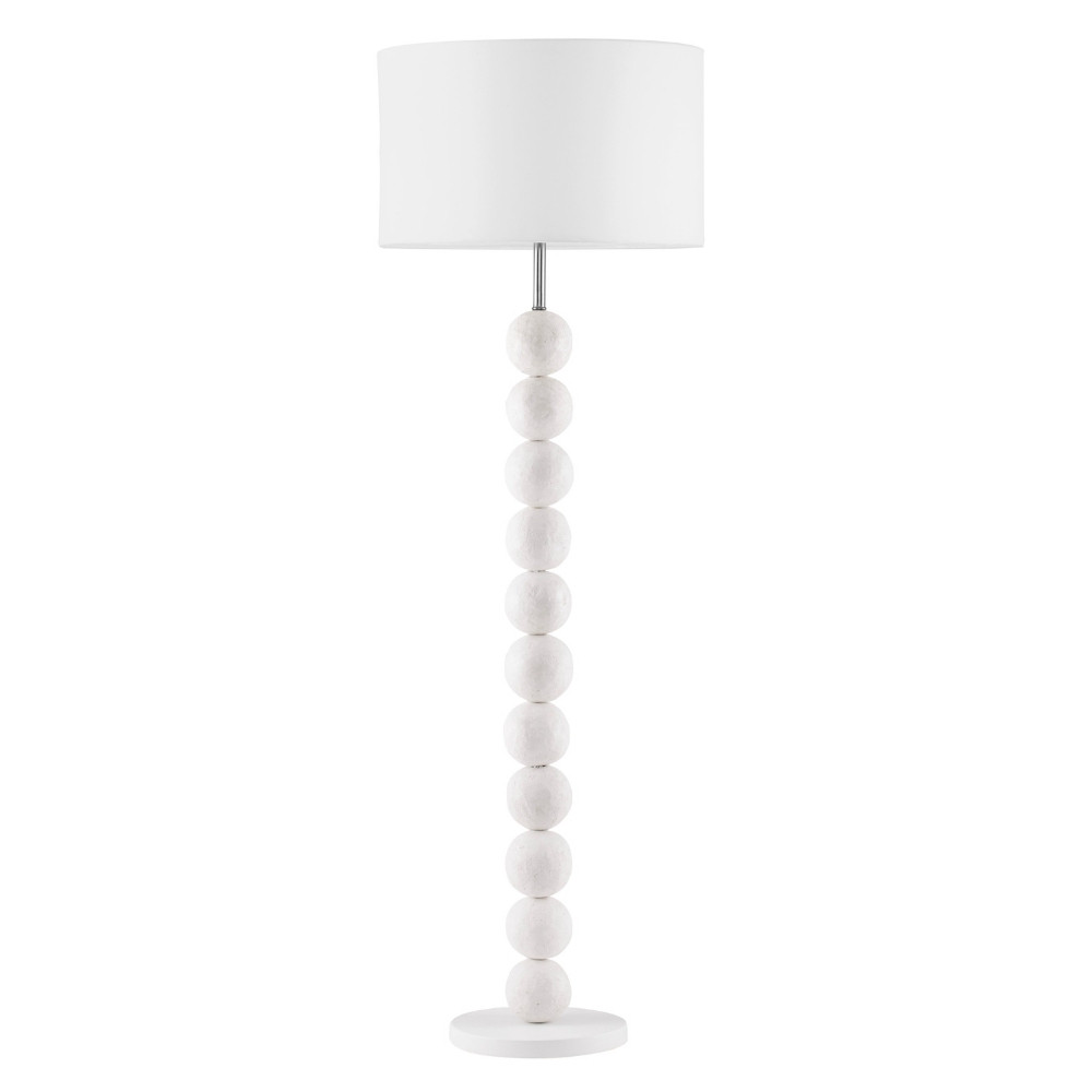 Nova Luce Bílá stojací lampa Chamois 155 cm