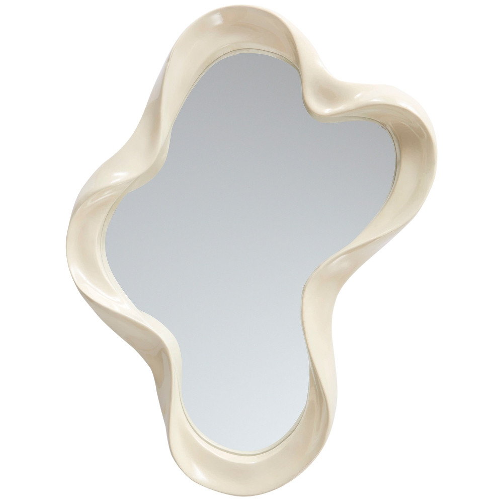 Jotex Krémově bílé nástěnné zrcadlo FLOATING 61