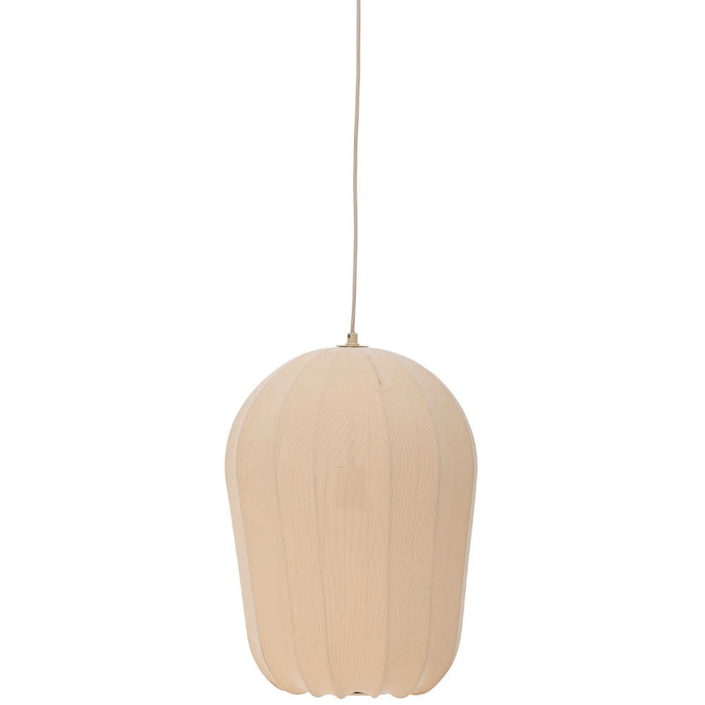 Bloomingville Béžové závěsné světlo Naluna 42 cm