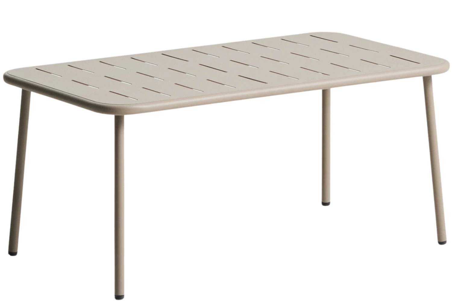 Kave Home Béžový kovový zahradní stůl Brai 180 x 90 cm