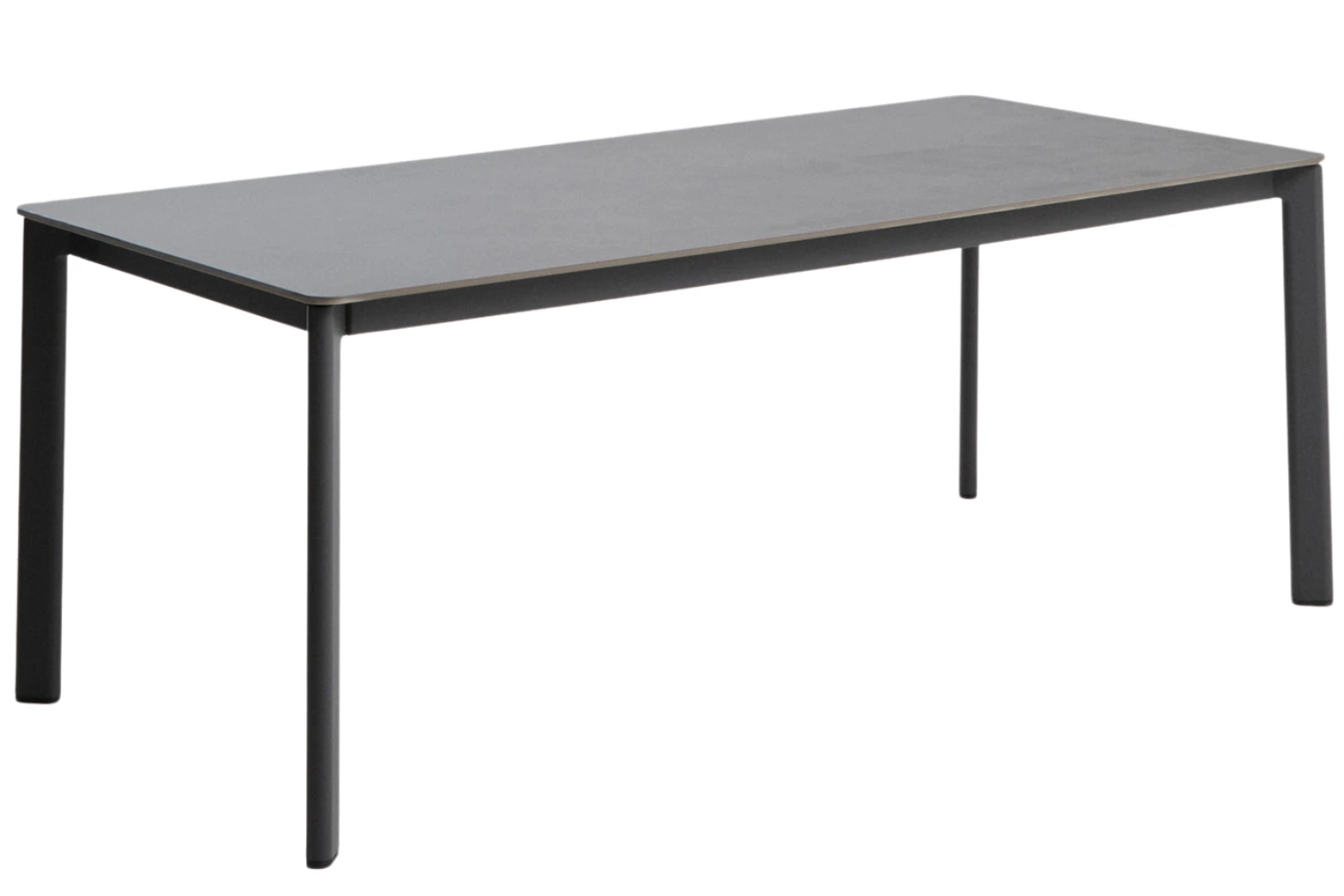 Kave Home Šedý zahradní stůl s keramickou deskou Anafi 180 x 90 cm