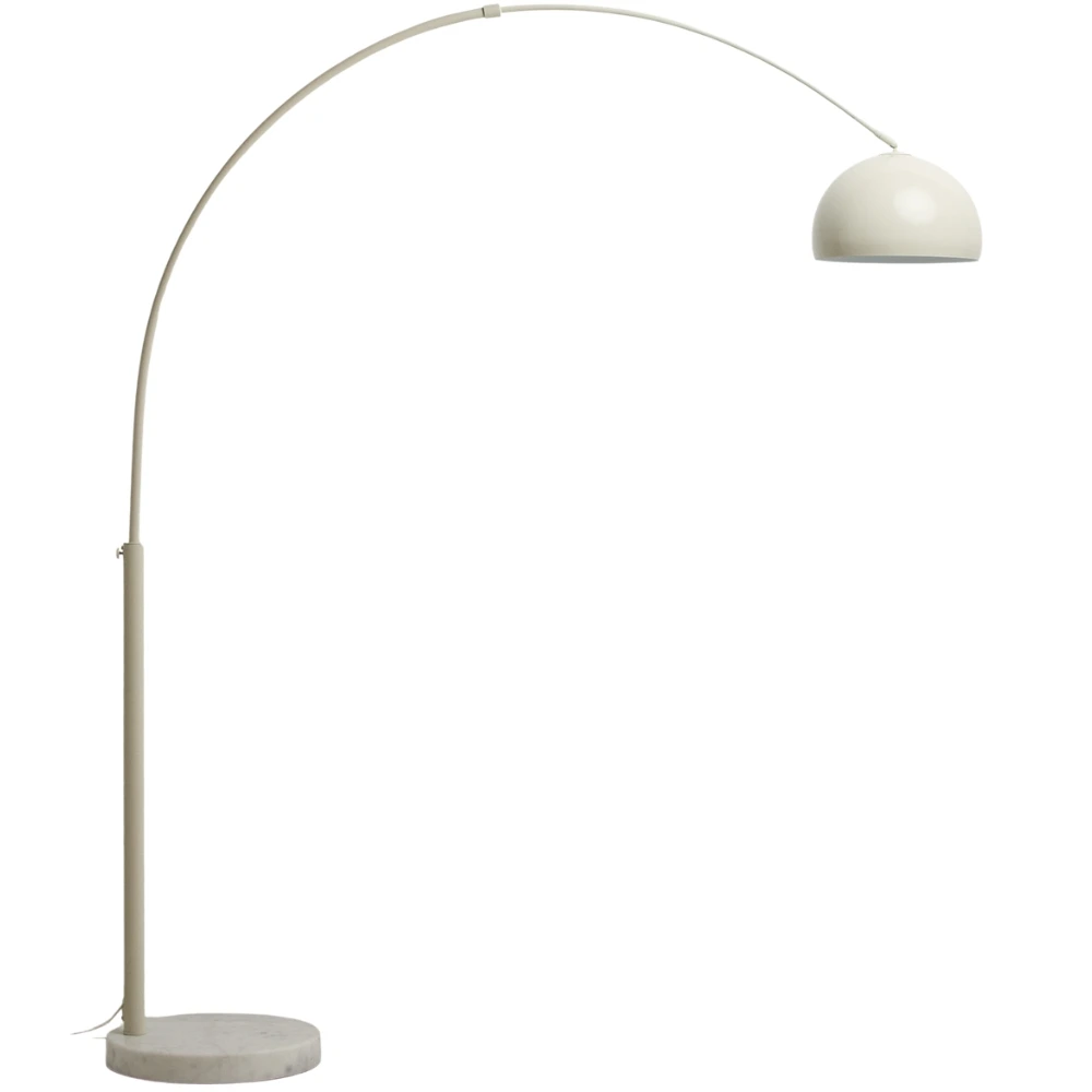 Kave Home Bílá stojací lampa Madali 160-185 cm