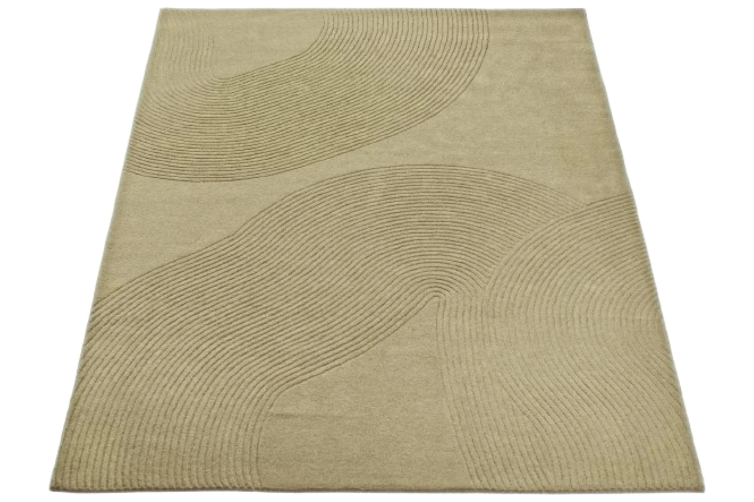 Bolia Béžový vlněný koberec Zen 250 x 350 cm