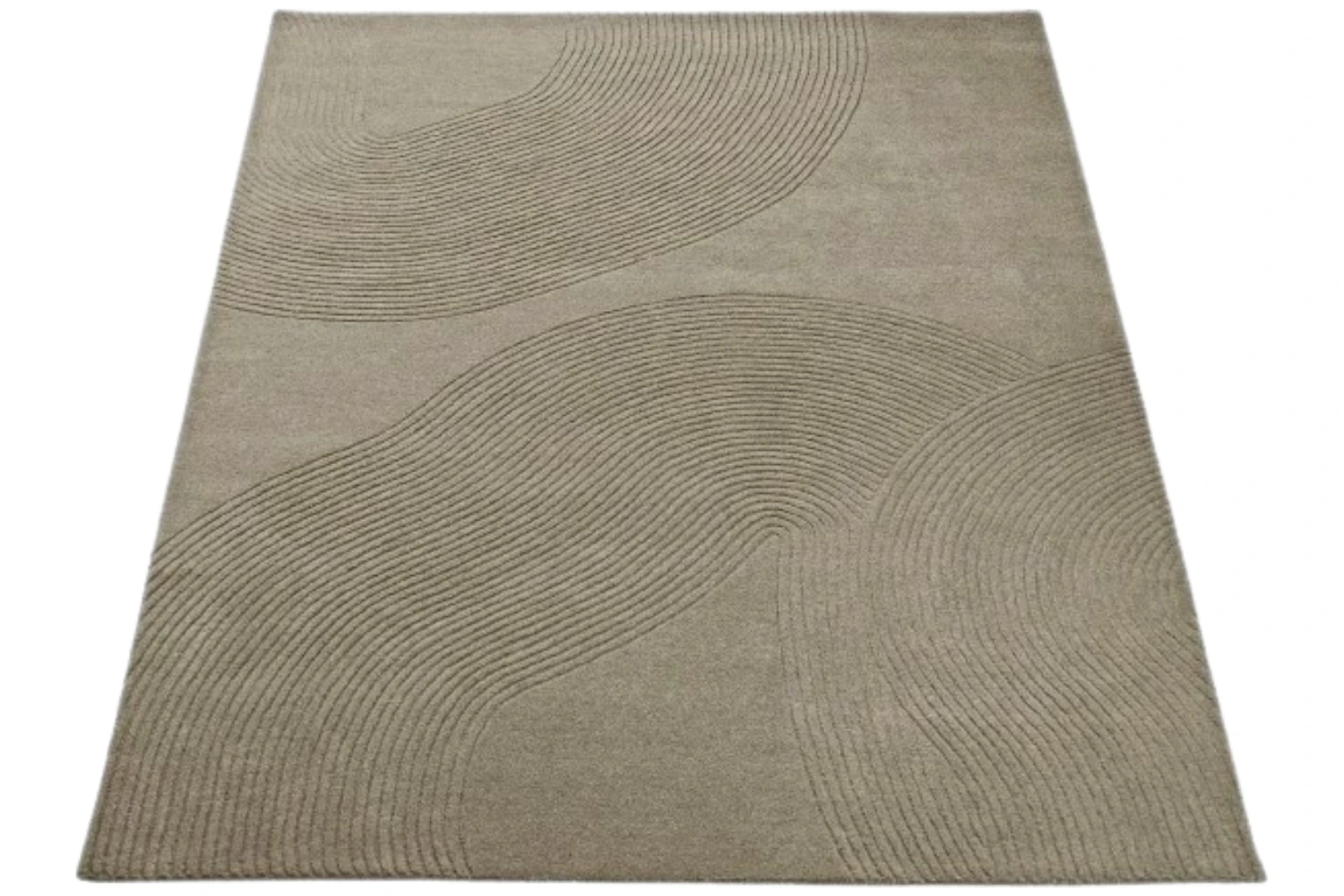 Bolia Tmavě béžový vlněný koberec Zen 250 x 350 cm