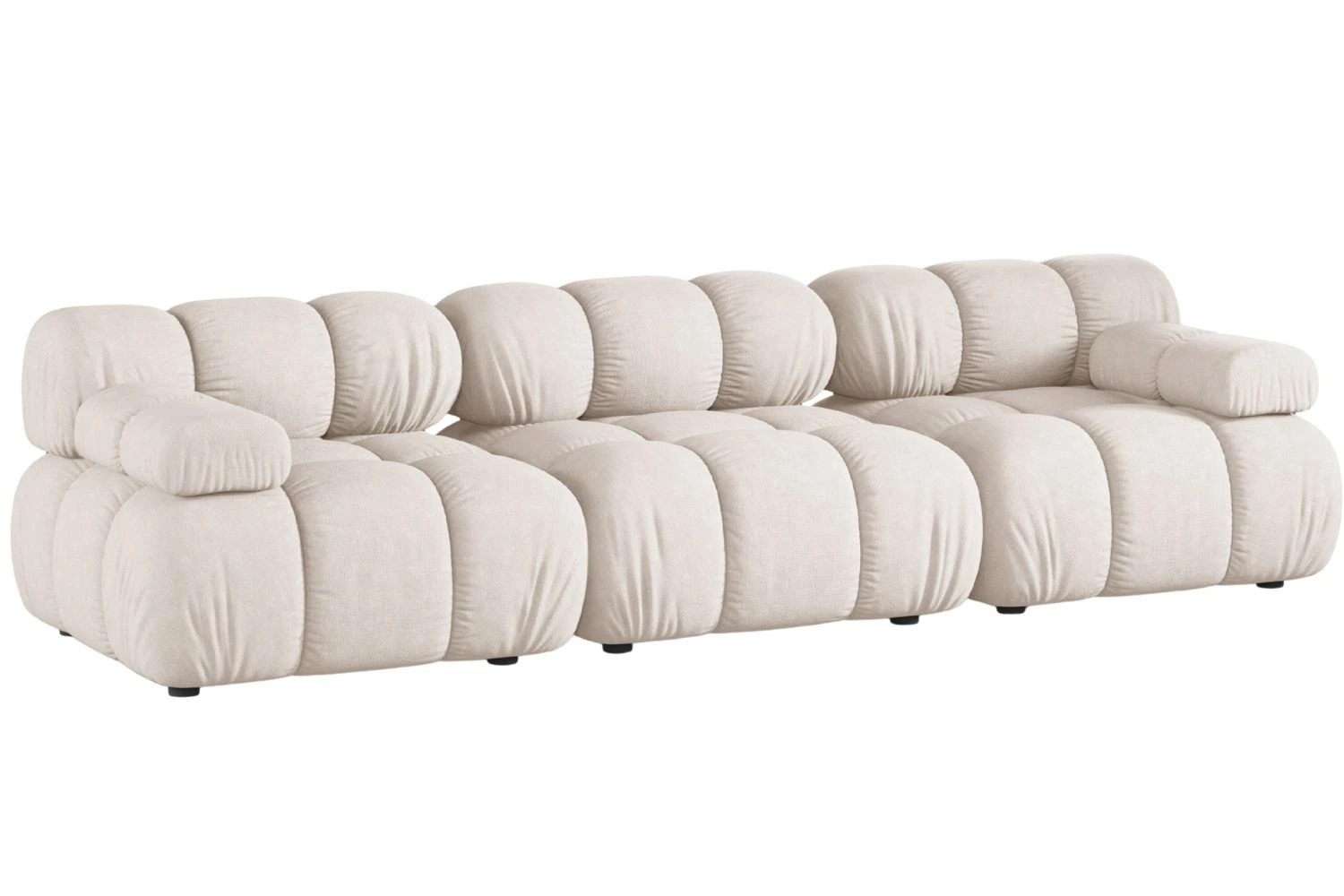 Micadoni Béžová trojmístná pohovka Bellis II. 282 cm