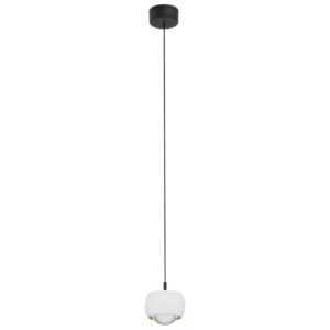 Nova Luce Bílé závěsné LED světlo Conga 10 cm