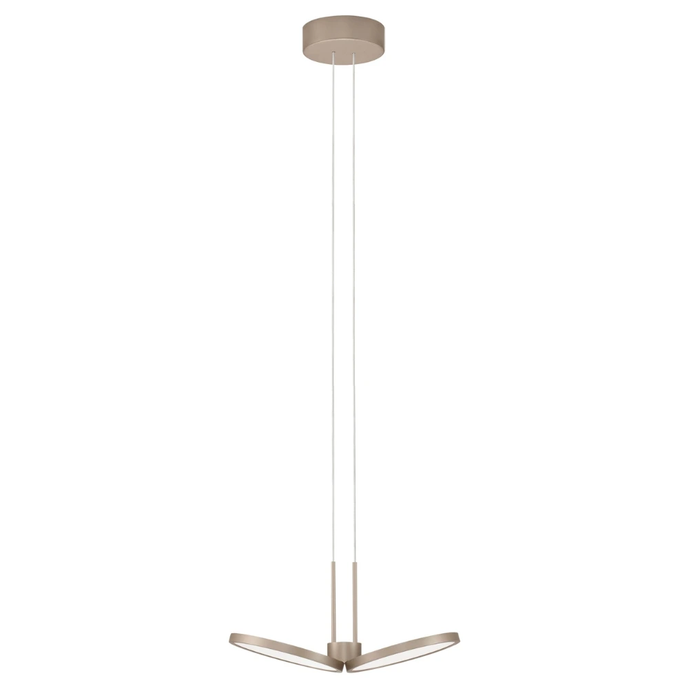 Béžové závěsné LED světlo Nova Luce Vea 33 cm