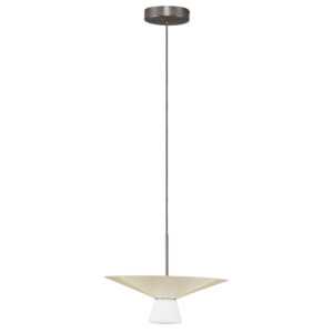 Nova Luce Světle béžové závěsné LED světlo Baris 38 cm