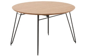 Kave Home Dubový rozkládací jídelní stůl Novac 120-200 x 120 cm