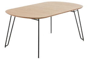 Kave Home Dubový rozkládací jídelní stůl Novac 170-320 x 100 cm