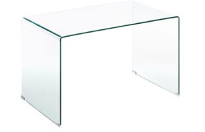 Kave Home Skleněný pracovní stůl Burano 125 x 70 cm