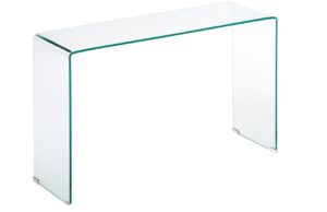 Kave Home Skleněný toaletní stolek Burano 125 x 40 cm