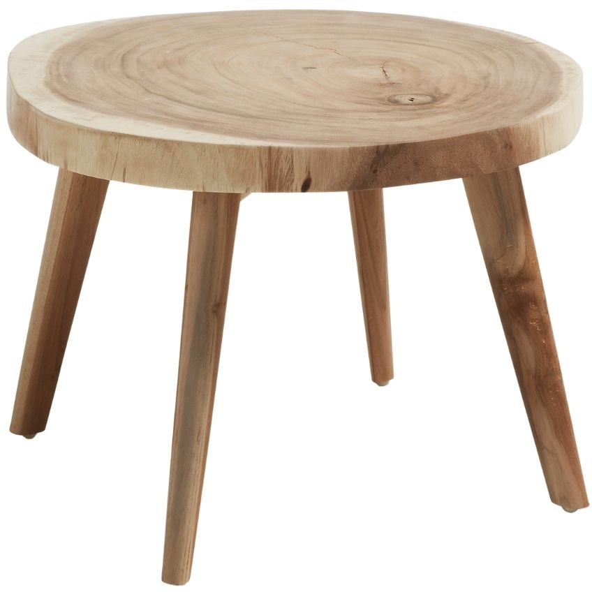 Kave Home Masivní dřevěný konferenční stolek Wellcres 65 cm