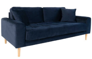 Nordic Living Sametová pohovka Limo 180 cm